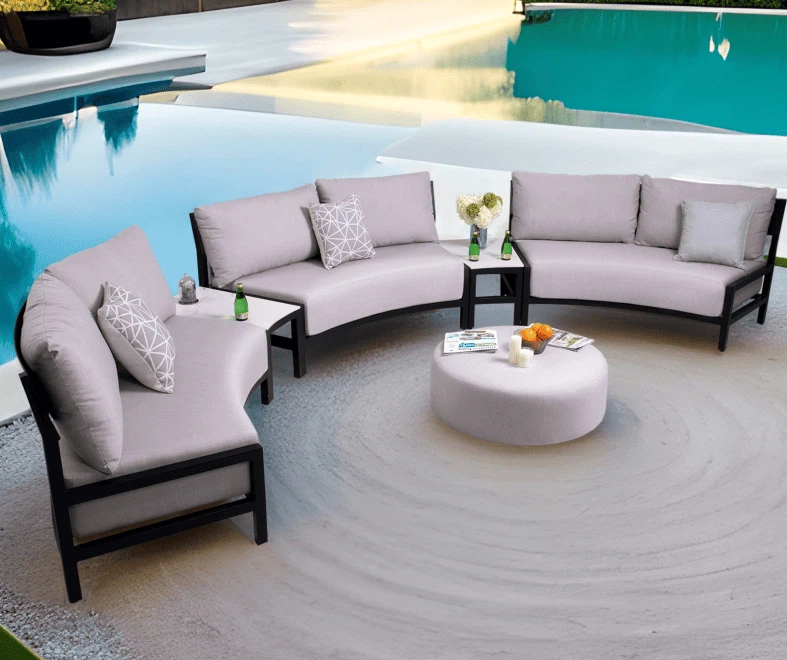 Garden Curved Sofa Set