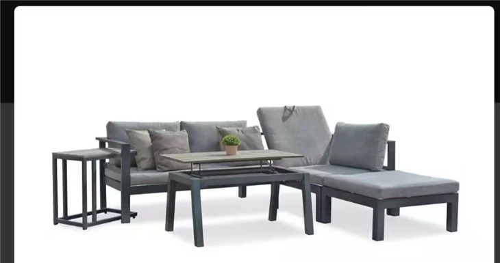 Aluminium outdoor sofa factory